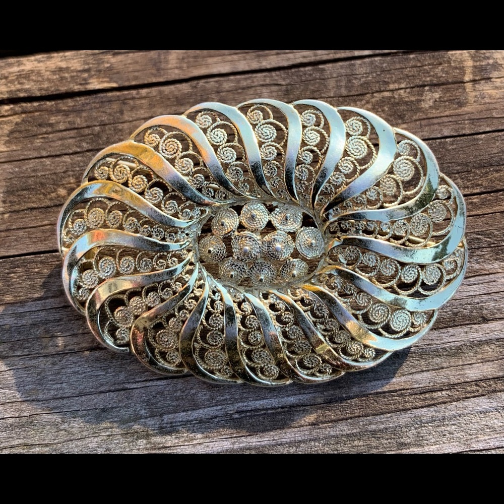 Vintage Sterling Germany Vermeil Pin